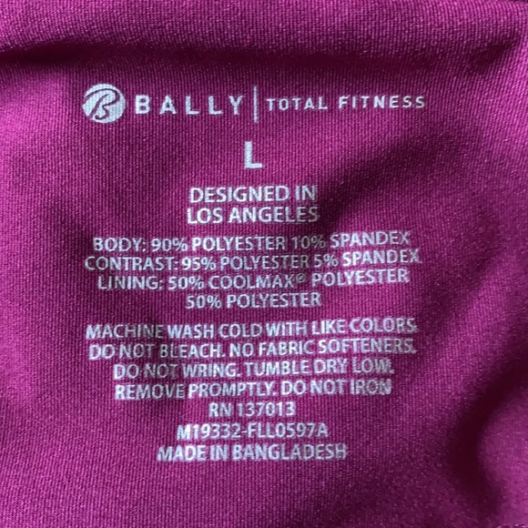 Bally purple sport leggings size L - Picture 9 of 9